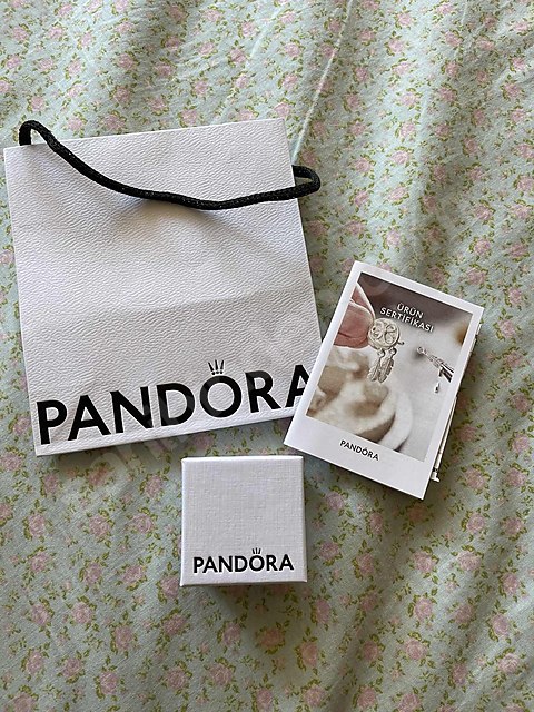 PANDORA MAVİ KALP YÜZÜK