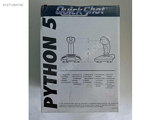 Sıfır Kutusunda QuickShot Python 5 Joystick - Kablolu QuickShot Oyun ...