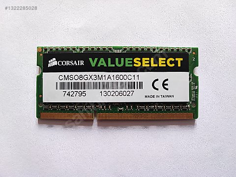 TR - Corsair 8GB 1600MHz DDR3 Ram Bellek sahibinden.comda - 1322285028