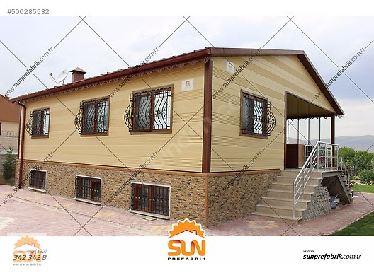 SUN PREFABRİK�TEN LÜKS PREFABRİK BAHÇE EVİ 100 m2 Satılık Prefabrik
