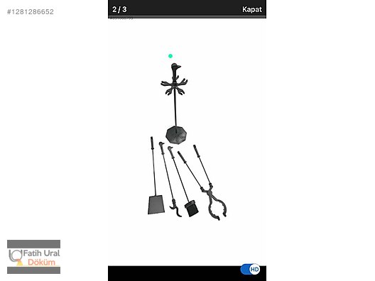 Şömine Maşa Takımı - Fatih Ural Döküm Soba & Şömine