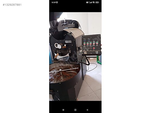 golden kahve kavurma 15 kg çift kazan yeni nesil golden kepek on