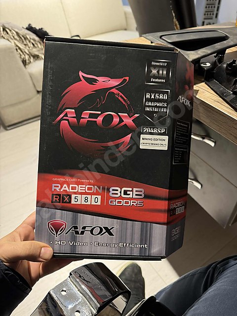 Afox radeon rx580 8gb sıfır