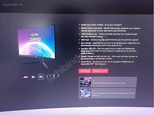 İkinci El ve Sıfır Alışveriş / Bilgisayar / Monitör / LED & LCD Monitör