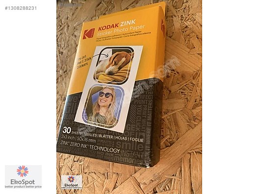 Kodak Zink 2x3 inch 50x76mm Fotoğraf Kağıdı 30'lu Paket sahibinden