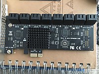 PCIE SATA Adaptörü 16 Port SATA 6Gb PCI Express Denetleyici #1275288444