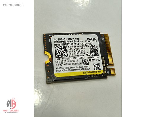 SSD M.2 NVMe 2230 Samsung 中古 512gb Samsung - Micron - WD - Hynix M2 Nvme Gen4 Ssd 2230 Sıfır