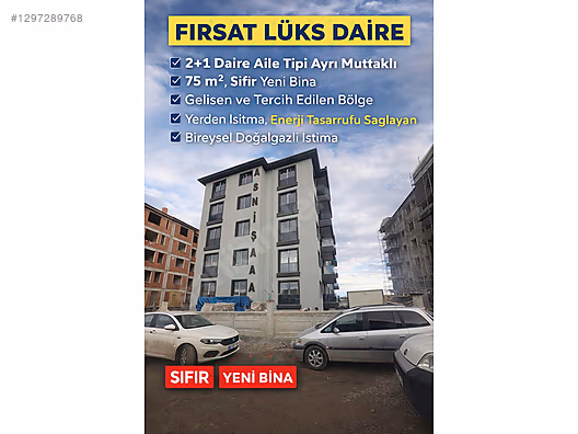 Ali İhsan Paşa Satılık 2+1 Ayrı Mutfaklı Aile Tipi Lüks Daire