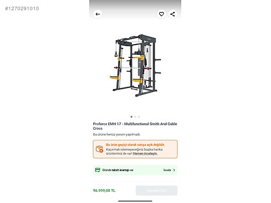 Smith machine on sahibinden.com - 1270291010