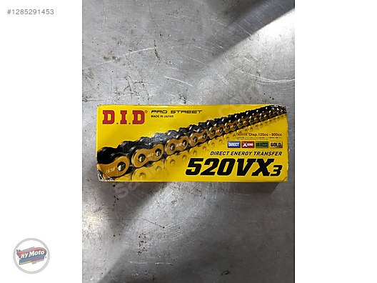 Şanzıman / D. İ. D 520VX3 GOLD X-RİNG ZİNCİR 120 BAKLA sahibinden