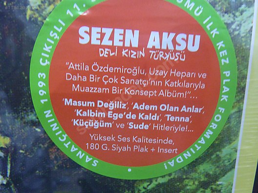 Disque Vinyle 33 Tours Sezen Aksu - Sen Ağlama - Album Long Play - Pressage Turc - 10