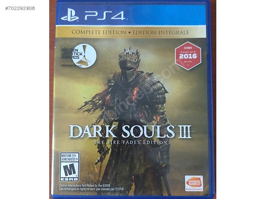 Dark Souls 3 Complete Edition Fire Fades Edition Ps4