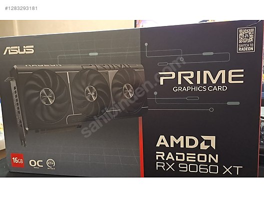 ASUS Prime Radeon RX 9060 XT 16GB OC Edition 22AY GARANTİ 9060XT - Asus Ekran Kartı İlanları sahibinden.com'da
