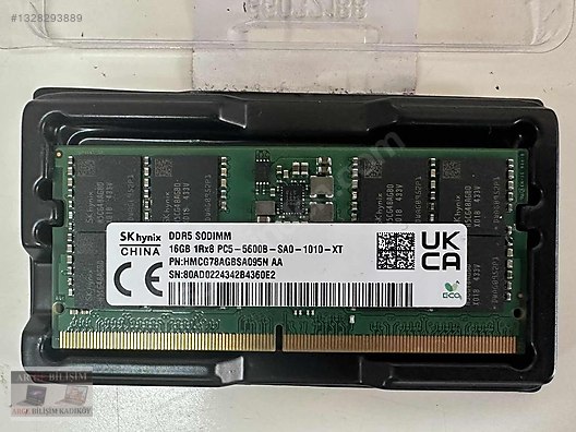 SKHYNİX 16GB RAM DDR5 5600MHZ RAM LAPTOP İÇİNDİR sahibinden.comda
