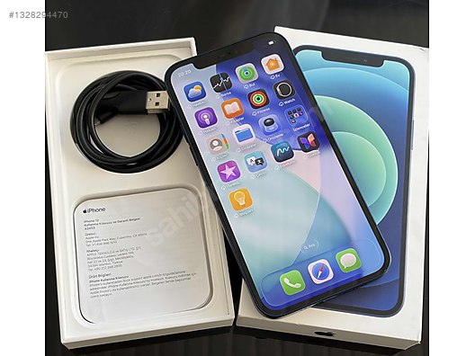 Apple / iPhone 12 / TEMİZ! İPHONE 12 64GB KUTULU PİL 80 sahibinden
