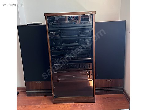 KENWOOD KABİNLİ HOPARLÖRLÜ 6 KATLI VINTAGE MÜZİK SETİ - İkinci El