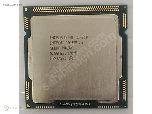 Intel Core I5 760 I5 Lga 1156 Processor Intel Core I5-760 Socket