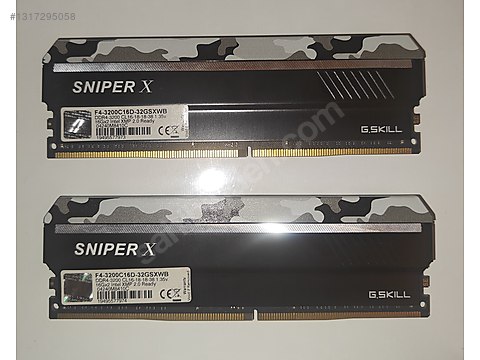 G.Skill Sniper X Urban Camo 2x16 3200 Mhz CL16 1.35V DDR4 Ram