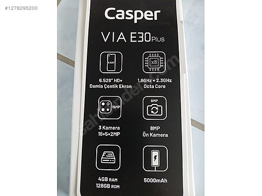 İkinci El ve Sıfır Alışveriş / Cep Telefonu & Aksesuar / Cep Telefonu / Casper / VIA E30
