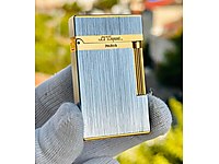 St Dupont Çakmak Gold Silver Ligne 2 En Uygun Fiyat Garantisi #1283295620