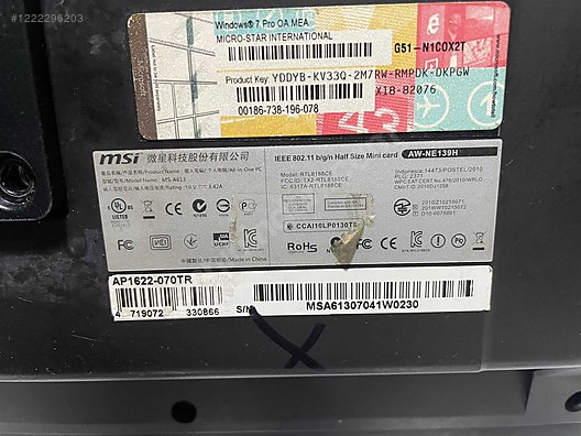 MSI MS-A613 INTEL CELERON 847 4 GB RAM 350GB HDD - Alışveriş :: Sıfır, İkinci El Ürünlerle sahibinden.com'da