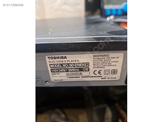 Toshiba / TOSHIBA SD-270EKE2 dvd player sorunsuz calisir test