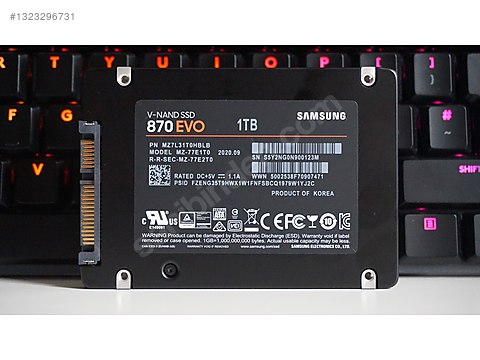 Samsung 870 Evo 1tb Samsung EvoSata sahibinden.comda - 1323296731