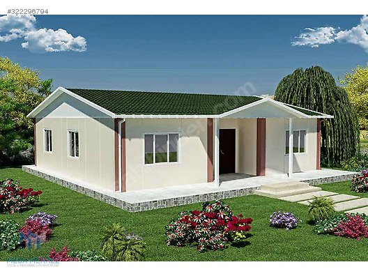 MEGA MERKEZ ÇELİK PREFABRİK EV 95 M2 (4+1) EKO PAKET Satılık