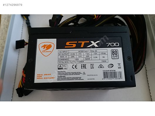 COUGAR PSU STX 700 - Güç Kaynağı ve Tüm Masaüstü Bilgisayar Parçaları sahibinden.com'da