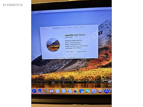 Apple Macbook / Satılık MacBook Pro 2012 Retina 15.4 İ7 8GB 500GB