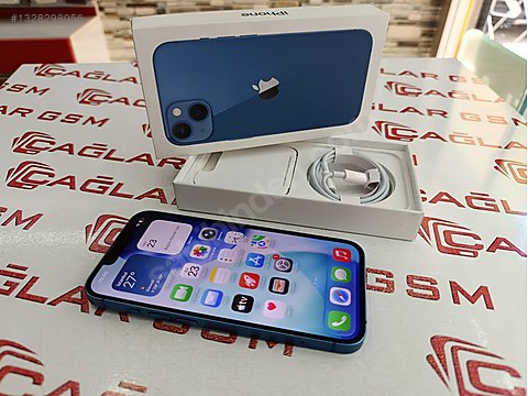 Apple / iPhone 13 / İPHONE 13 128GB MAVİ TERTEMİZ SORUNSUZ CİHAZ