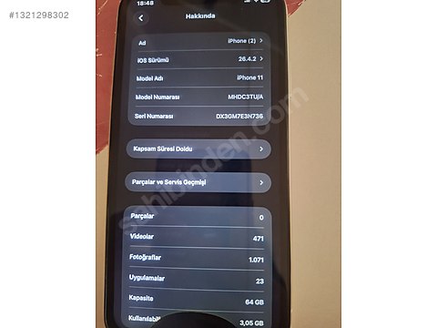 Apple / iPhone 11 / ıphone cıhaz on sahibinden.com - 1321298302