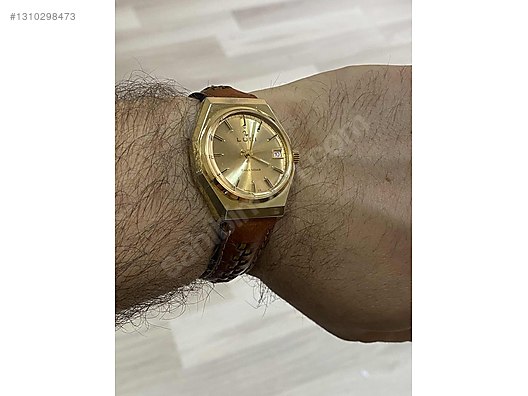Dünyada TEK 1970 İsviçre Ludi Calendar otomatik erkek saat