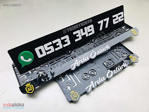 Otomobil Arazi Araci Dis Aksesuar 2 Adet Kapida Odemeli Piano Black Lazerli Plaka Altligi Sahibinden Comda 981298637