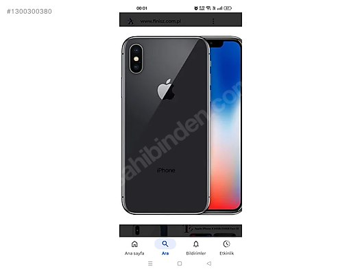 Apple / iPhone X / iPhone x yurtdışı sahibinden.comda - 1300300380
