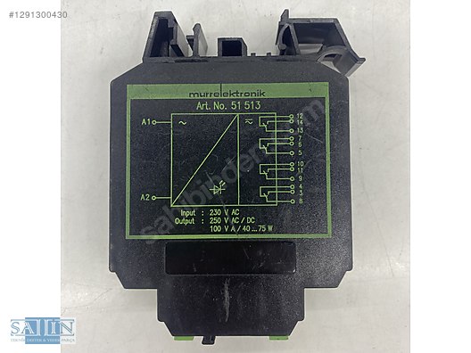 MURR 51 513 Röle Arayüz Modülü - 24V DC, 51513 Çıkış Rölesi ...