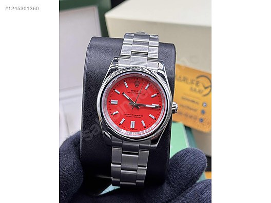 Rolex / Rolex Oyster Perpetual Kırmızı Kadran on sahibinden.com