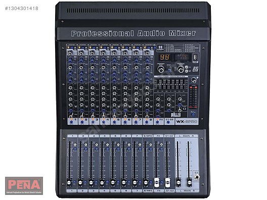 WÖLLER WX-8PRO 8 MONO GİRİŞ/4 AUX 8 KANALLI DECK MİKSER sahibinden