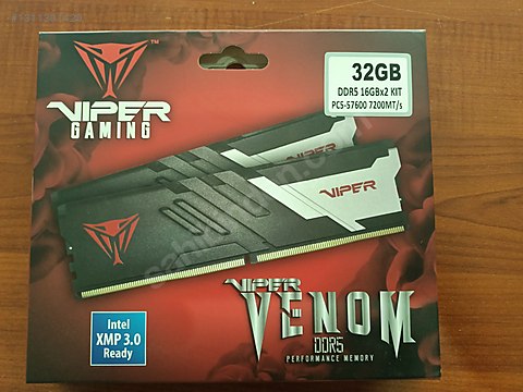 Patriot viper venom 16x2 ddr5 7200 MHz on sahibinden.com - 1311301429