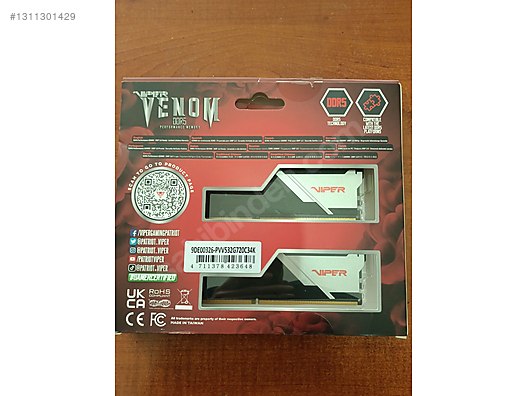 Patriot viper venom 16x2 ddr5 7200 MHz on sahibinden.com - 1311301429