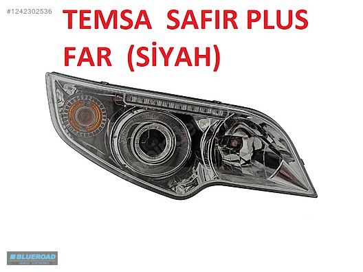 TEMSA SAFİR PLUS ÖN FAR (SİYAH)