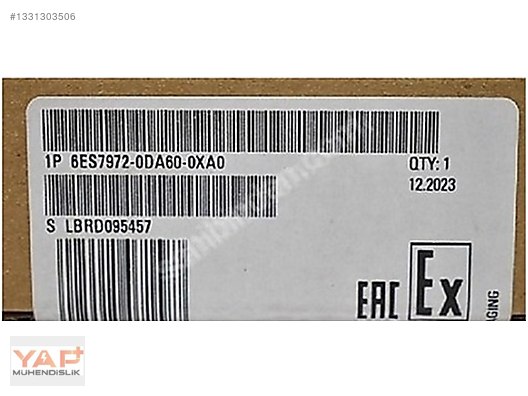 6ES7972-0DA60-0XA0 6ES7 972-0DA60-0XA0 - Siemens Programlayıcı