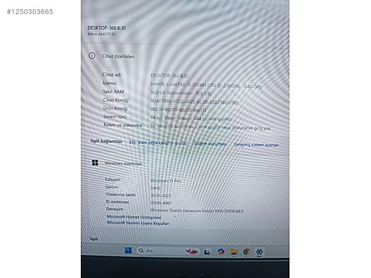 Intel Core i5 Acer Oyuncu Laptop