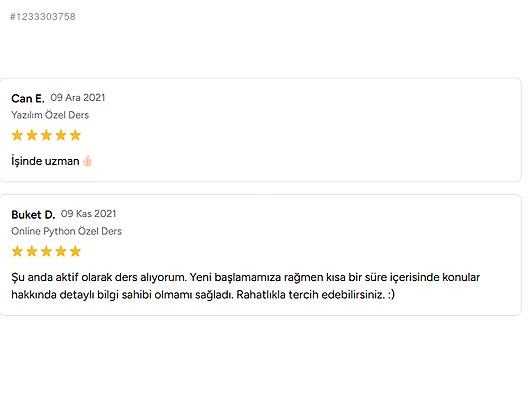 Özel Ders Verenler / Bilgisayar