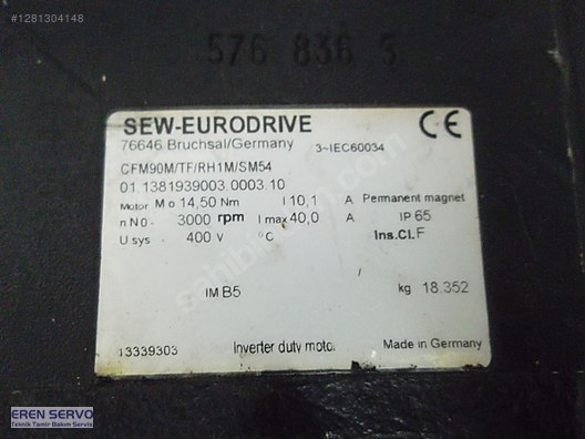 Module Sm54 SEW EURODRIVE CFM90M/TF/RH1M/SM54 SERVO MOTOR sahibinden.comda - 1281304148