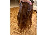 50 cm Gerçek İnsan Saçı 4 Parça, Neredeyse Yeni