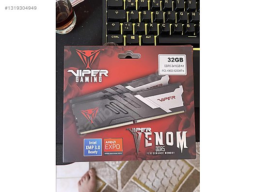 PATRİOT VİPER VENOM 2x16 GB DUAL KİT 6200MHZ CL40 RAM sahibinden
