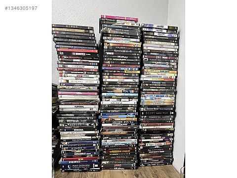 DVDまとめ売り 154 Adet DVD Koleksiyonu Hepsi Temiz Çalışıyor - Toplu Kitap ve