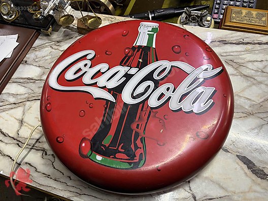 アンティーク雑貨 Coca-Cola Coca Cola Tabelası Eski 1970 Işıklı tabela. Alman 43 cm