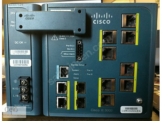 Cisco IE-3000-8TC-E 8Port 10/100Mbit 2xGigabit 2xSfp Endüstriyel - Switch,  Hub & Splitter ilanları uygun fiyatlarıyla sahibinden.com'da - 1182307124